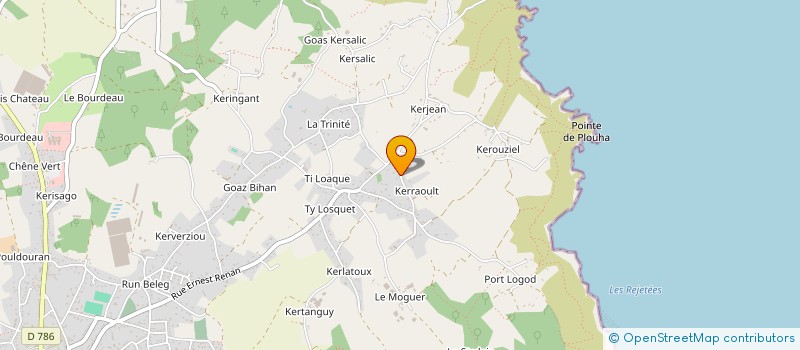 localisation de l'entreprise MONSIEUR ROBERT LE PRIOUX à PLOUHA