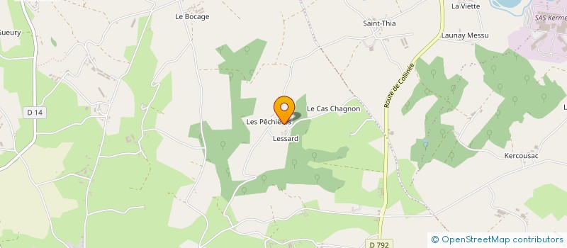 localisation de l'entreprise MONSIEUR ROBERT LE RAY à LE MENE