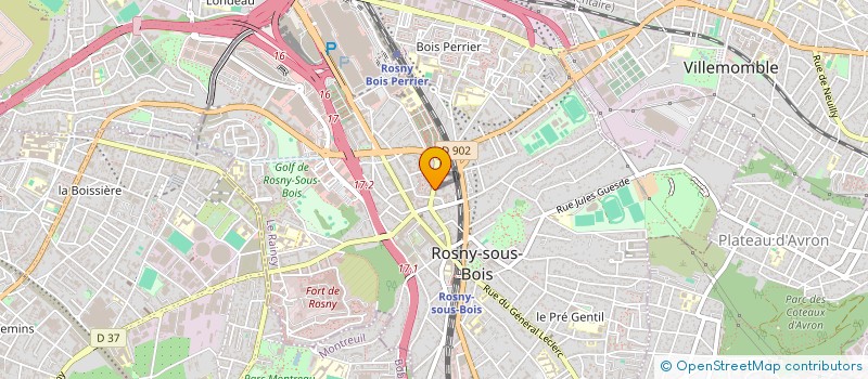 localisation de l'entreprise MONSIEUR ROBERT LE RENARD à ROSNY-SOUS-BOIS