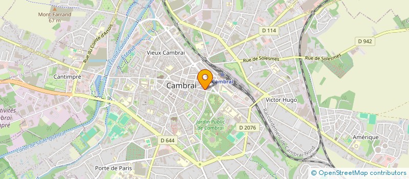 localisation de l'entreprise MONSIEUR ROBERT LEBON  CAMBRAI