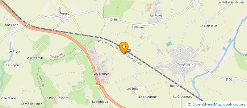 localisation de l'entreprise MONSIEUR ROBERT LEBRAS à TREMEUR