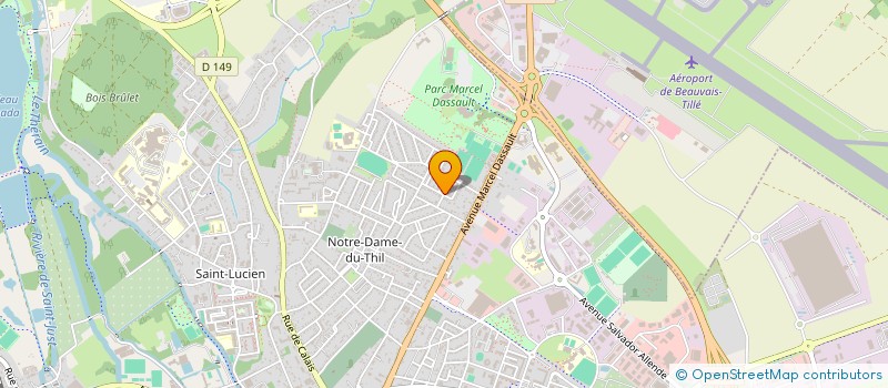 localisation de l'entreprise MONSIEUR ROBERT LEFEBVRE  BEAUVAIS