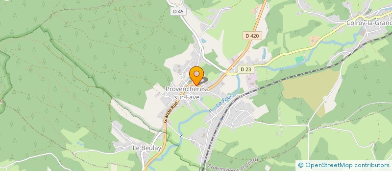localisation de l'entreprise MONSIEUR ROBERT LEGER à PROVENCHERES-ET-COLROY