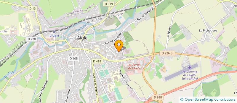 localisation de l'entreprise MONSIEUR ROBERT LEPRINCE à L'AIGLE