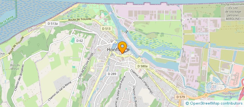 localisation de l'entreprise MONSIEUR ROBERT LEROUX à HONFLEUR