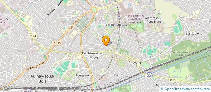 localisation de l'entreprise MONSIEUR ROBERT LEROY  SEVRAN