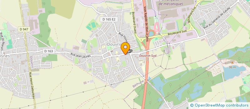 localisation de l'entreprise MONSIEUR ROBERT LESTIENNE  DOUVRIN