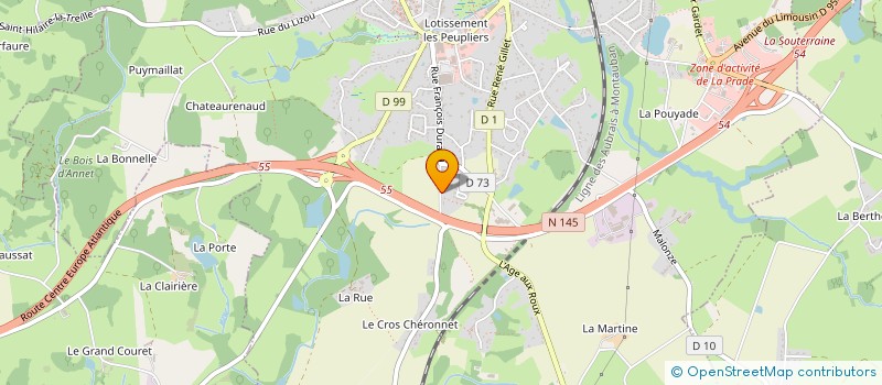 localisation de l'entreprise MONSIEUR ROBERT LHOPITAL à LA SOUTERRAINE