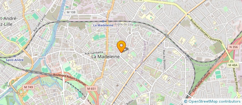 localisation de l'entreprise MONSIEUR ROBERT LOOSE à LA MADELEINE