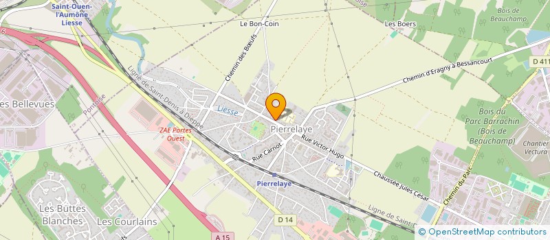 localisation de l'entreprise MONSIEUR ROBERT LOROT à PIERRELAYE