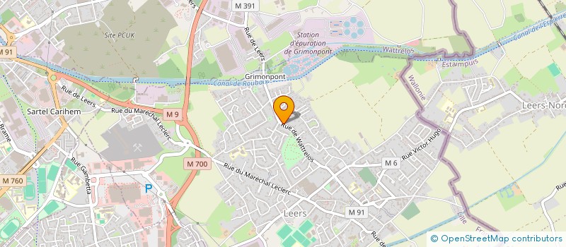 localisation de l'entreprise MONSIEUR ROBERT LOTTIN  LEERS