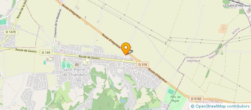 localisation de l'entreprise MONSIEUR ROBERT LOUVIER  SAINT-PIERRE-DE-CHANDIEU