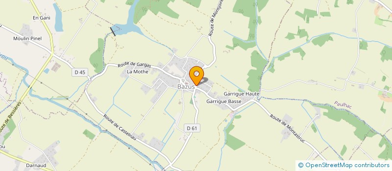 localisation de l'entreprise MONSIEUR ROBERT LOZES  BAZUS