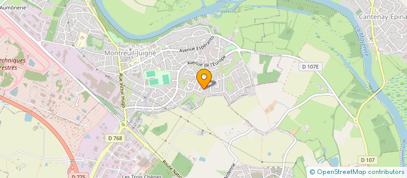 localisation de l'entreprise MONSIEUR ROBERT LUC BOCAHUT  MONTREUIL-JUIGNE