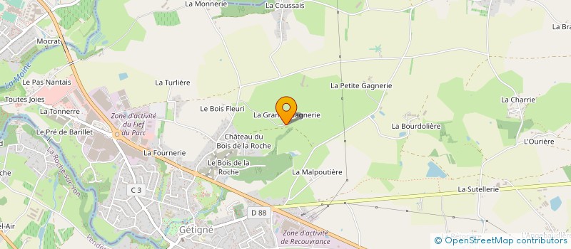 localisation de l'entreprise MONSIEUR ROBERT LUCET à GETIGNE
