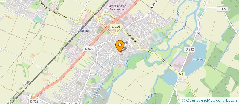 localisation de l'entreprise MONSIEUR ROBERT LUSTIG  BENFELD