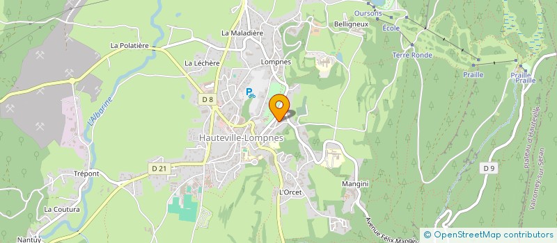 localisation de l'entreprise MONSIEUR ROBERT LYAUDET  PLATEAU D'HAUTEVILLE