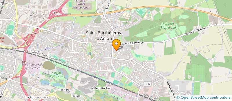 localisation de l'entreprise MONSIEUR ROBERT MAAS à SAINT-BARTHELEMY-D'ANJOU