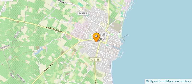 localisation de l'entreprise MONSIEUR ROBERT MAFFRE à MARSEILLAN
