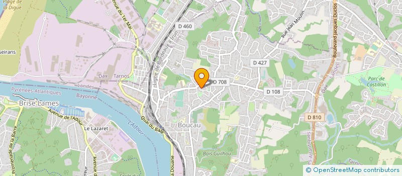 localisation de l'entreprise MONSIEUR ROBERT MAFFRE  BOUCAU