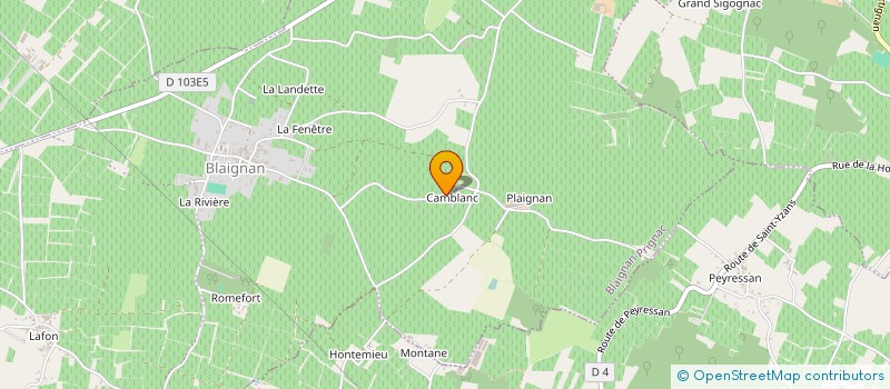 localisation de l'entreprise MONSIEUR ROBERT MAGNIN à BLAIGNAN-PRIGNAC