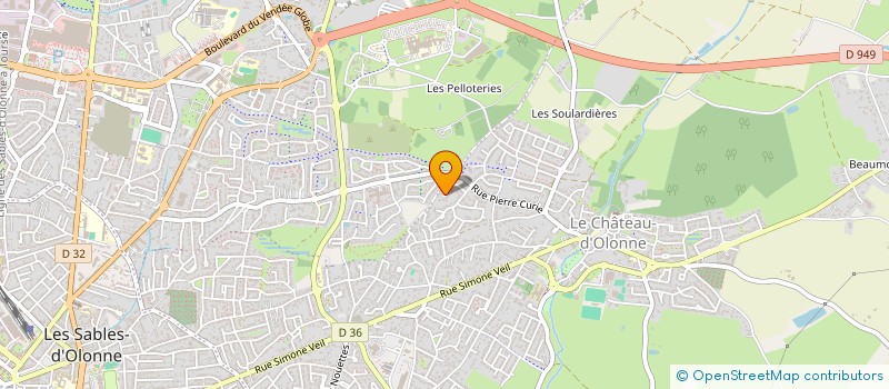 localisation de l'entreprise MONSIEUR ROBERT MALLARD à LES SABLES D'OLONNE