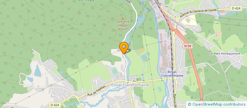 localisation de l'entreprise MONSIEUR ROBERT MANDRAS  ETIVAL-CLAIREFONTAINE