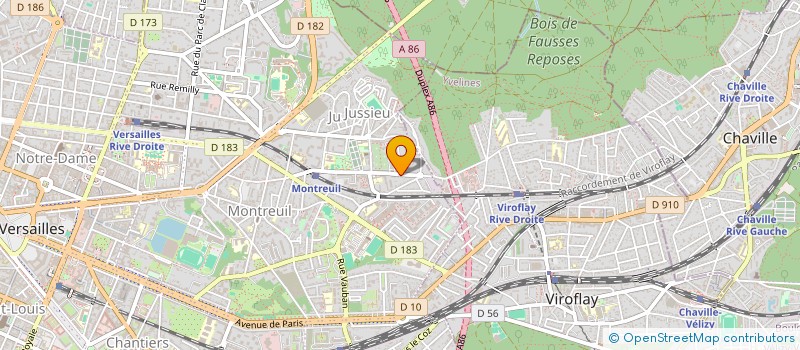 localisation de l'entreprise MONSIEUR ROBERT MARTIN à VERSAILLES