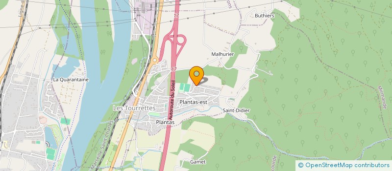 localisation de l'entreprise MONSIEUR ROBERT MARTIN  LES TOURRETTES