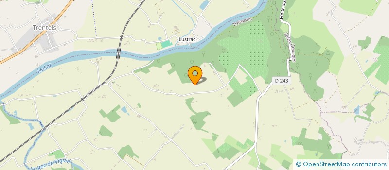 localisation de l'entreprise MONSIEUR ROBERT MARTINET  TRENTELS