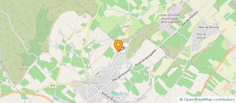 localisation de l'entreprise MONSIEUR ROBERT MARTINEZ  MONTBAZIN