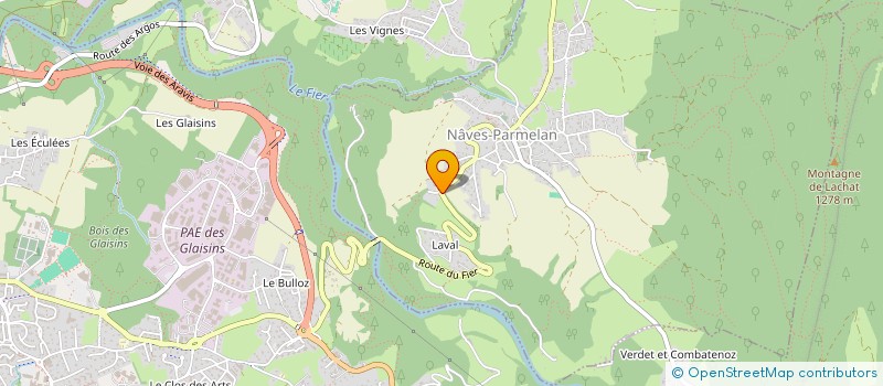 localisation de l'entreprise MONSIEUR ROBERT MARTINOD  NAVES-PARMELAN