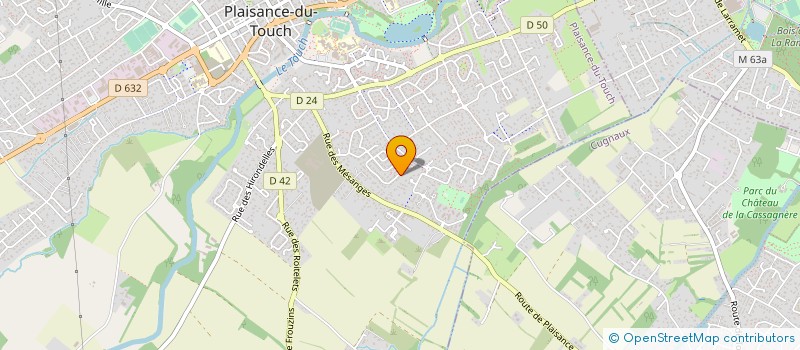 localisation de l'entreprise MONSIEUR ROBERT MARTOS  PLAISANCE-DU-TOUCH