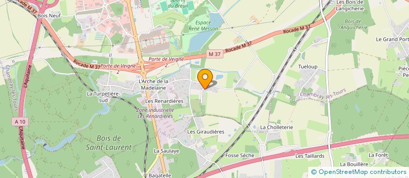 localisation de l'entreprise MONSIEUR ROBERT MARY  CHAMBRAY LES TOURS