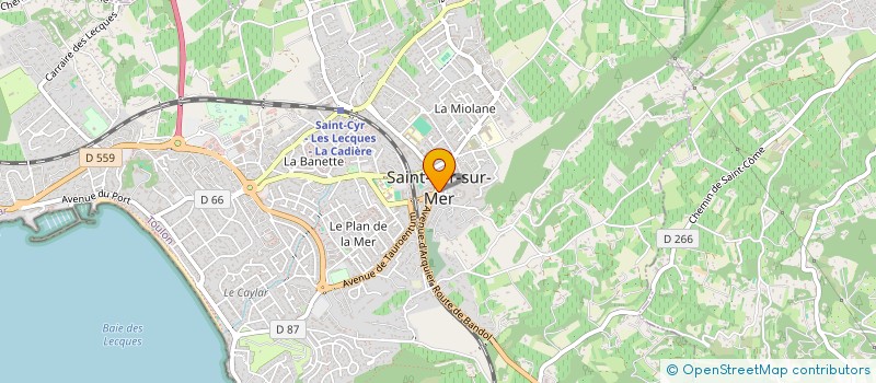 localisation de l'entreprise MONSIEUR ROBERT MARZINI à SAINT-CYR-SUR-MER
