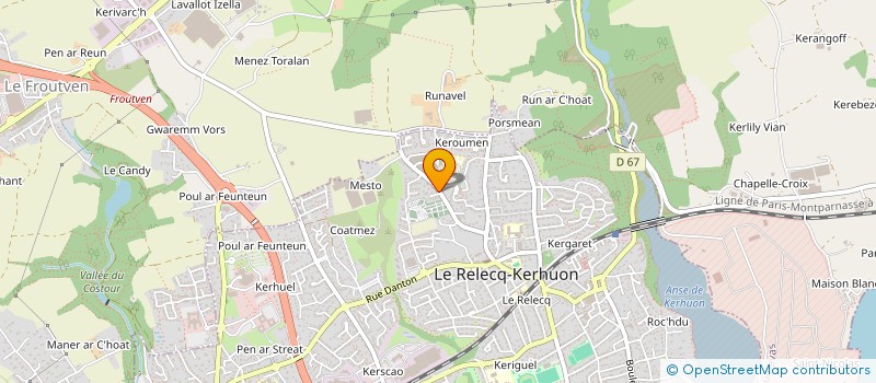 localisation de l'entreprise MONSIEUR ROBERT MASSON à LE RELECQ-KERHUON