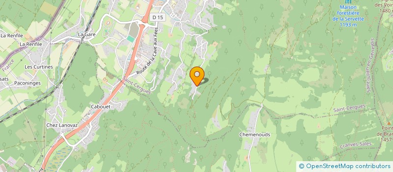 localisation de l'entreprise MONSIEUR ROBERT MATHEY  DOUVAINE