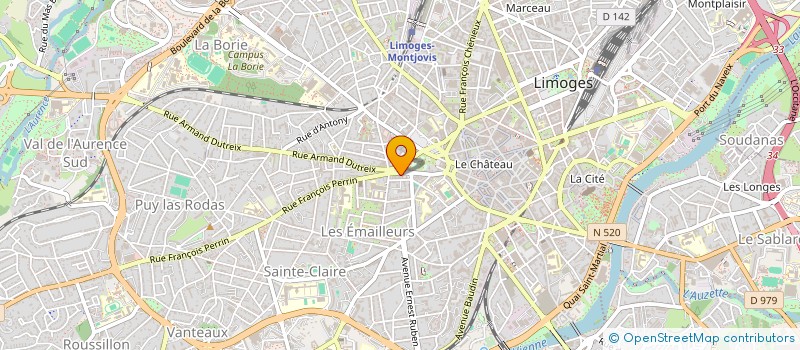 localisation de l'entreprise MONSIEUR ROBERT MAZABRAUD à LIMOGES