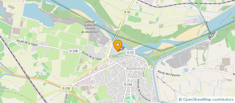 localisation de l'entreprise MONSIEUR ROBERT MELCHIO  MALLEMORT