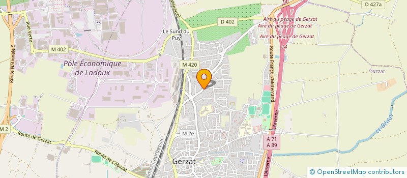 localisation de l'entreprise MONSIEUR ROBERT MELGAZZA  GERZAT