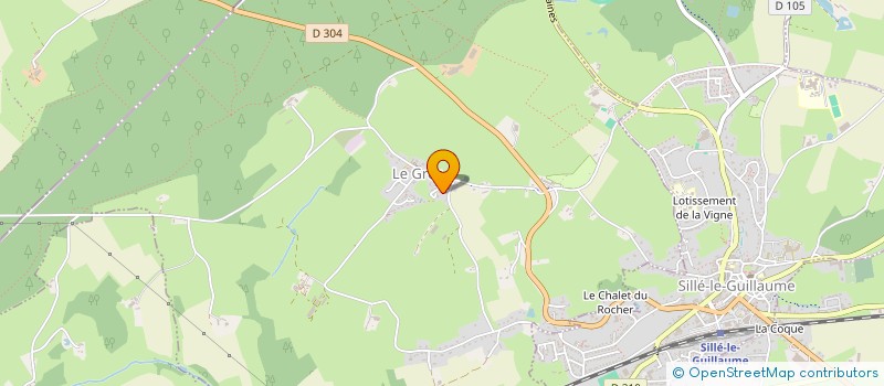 localisation de l'entreprise MONSIEUR ROBERT MELOT  PEZE LE ROBERT