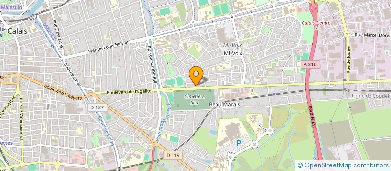 localisation de l'entreprise MONSIEUR ROBERT MENAGE  CALAIS