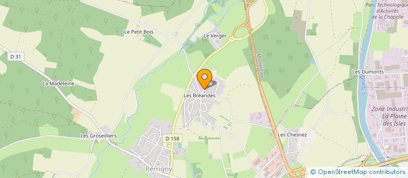 localisation de l'entreprise MONSIEUR ROBERT MERAT  PERRIGNY