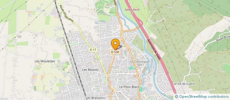 localisation de l'entreprise MONSIEUR ROBERT MERELLA  SALON-DE-PROVENCE