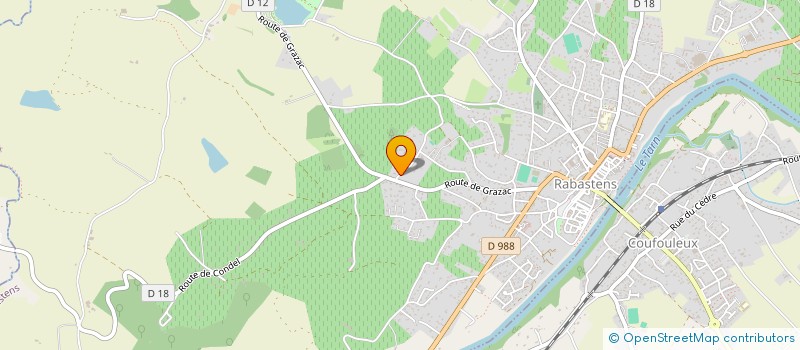 localisation de l'entreprise MONSIEUR ROBERT MERLE  RABASTENS