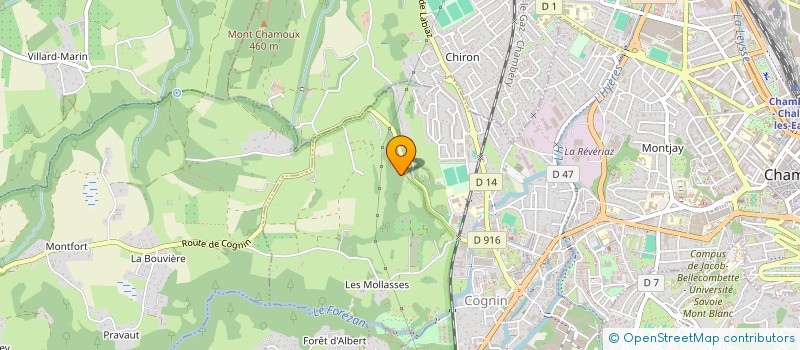 localisation de l'entreprise MONSIEUR ROBERT MERMET  COGNIN