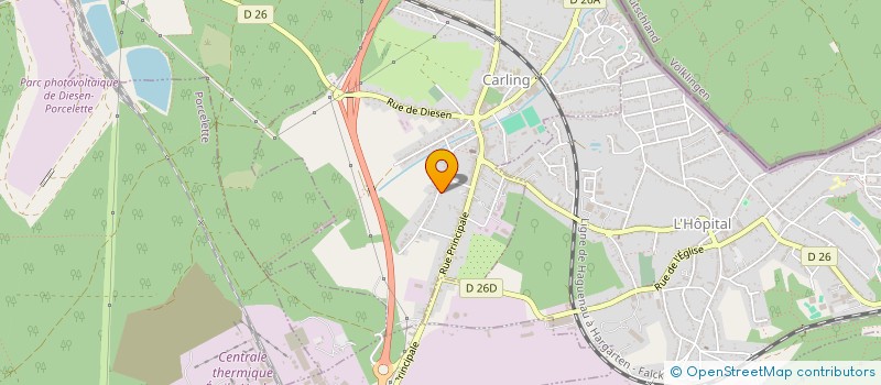 localisation de l'entreprise MONSIEUR ROBERT MESSINA  CARLING