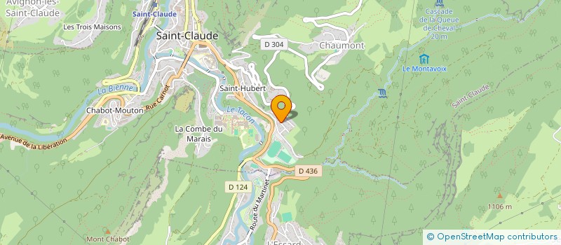 localisation de l'entreprise MONSIEUR ROBERT MICHEL  SAINT-CLAUDE