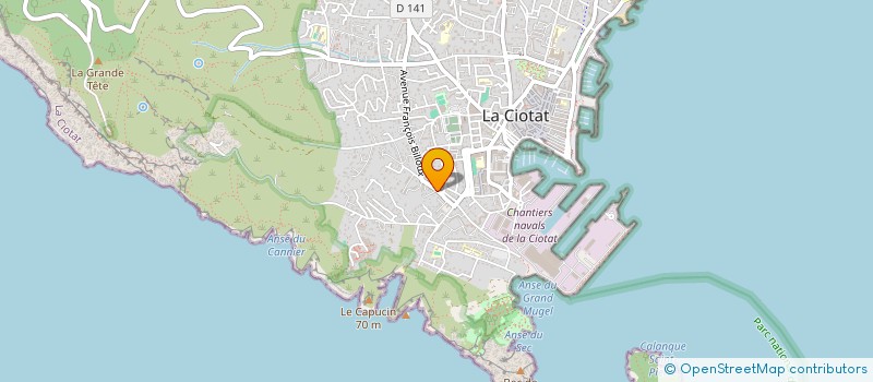 localisation de l'entreprise MONSIEUR ROBERT MINETTI à LA CIOTAT