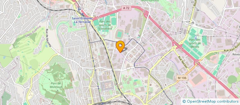 localisation de l'entreprise MONSIEUR ROBERT MOLIMARD  SAINT-ETIENNE